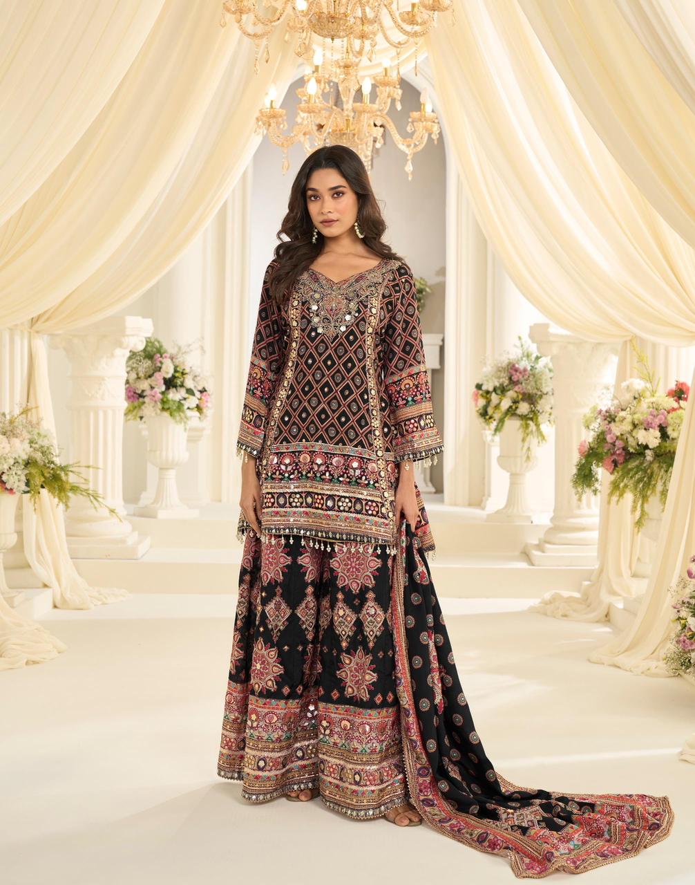 Crepe Silk Palazo Set