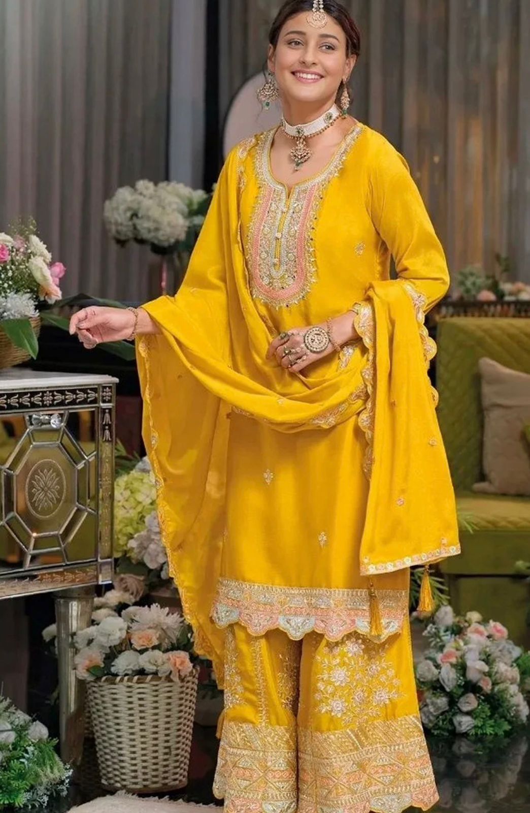Shahi Gulnaar Sharara Suit