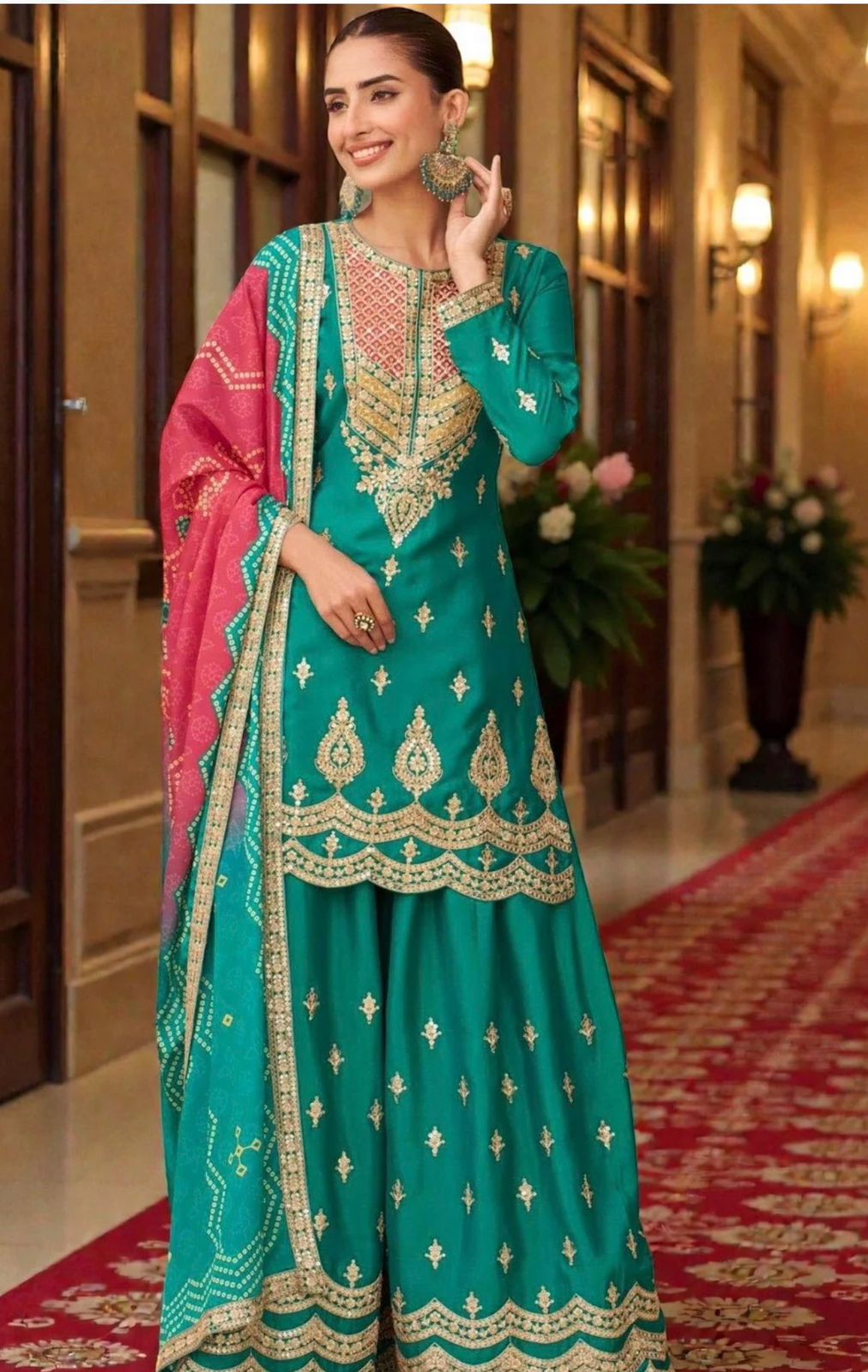 Shahi Gulnaar Sharara Suit