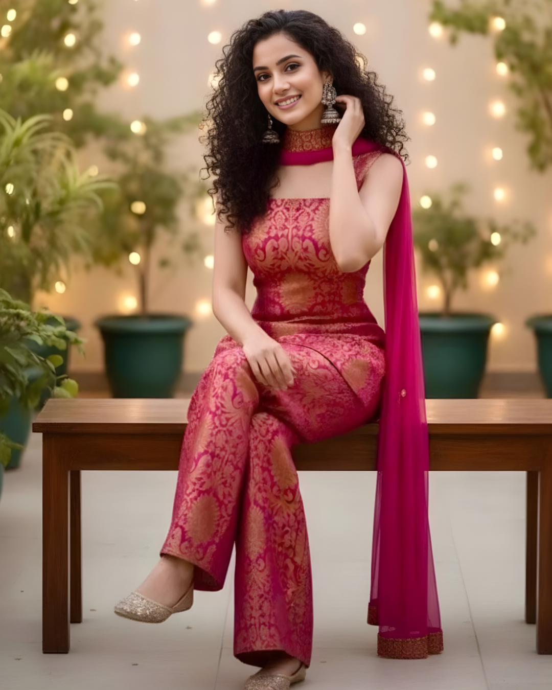 Imperial Heritage Banarasi Brocade Silk Palazzo Set