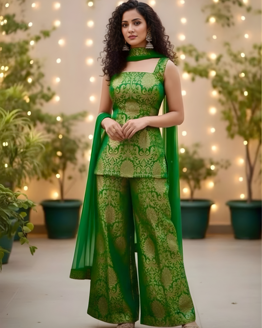 Imperial Heritage Banarasi Brocade Silk Palazzo Set