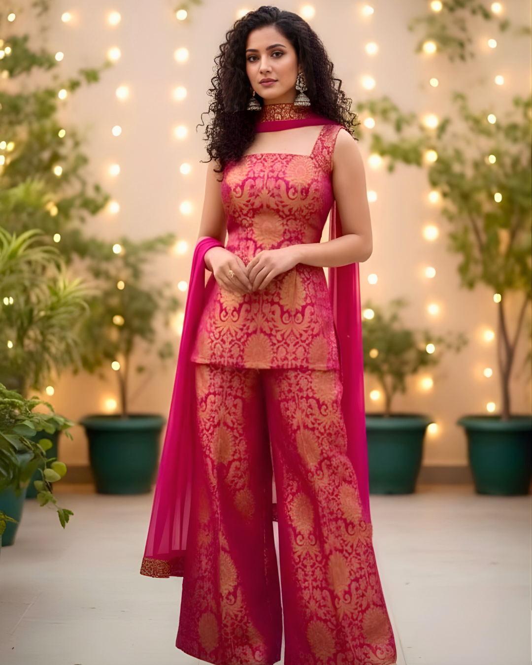 Imperial Heritage Banarasi Brocade Silk Palazzo Set